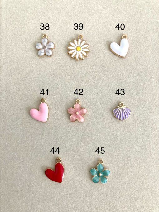 Collier Acier à Charms - Doré